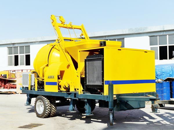 small concrete pump