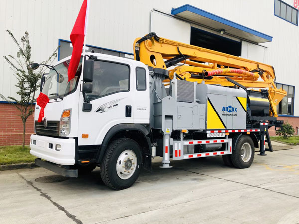 21m concrete boom pump truck