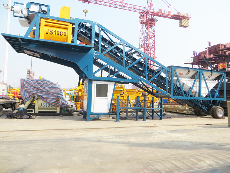 Mobile Type Concrete Mixing Plant