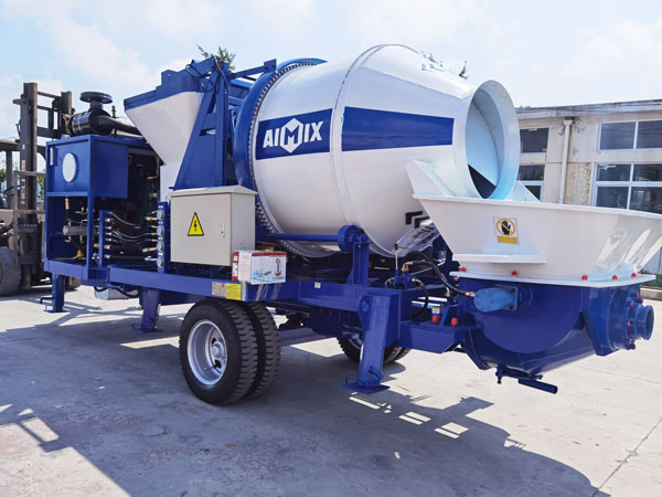 ABJZ40C concrete mixer pump to Indonesia