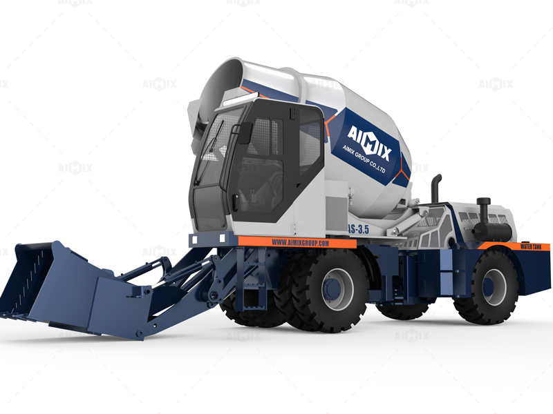 AS-3.5B self-loading mobile concrete mixer