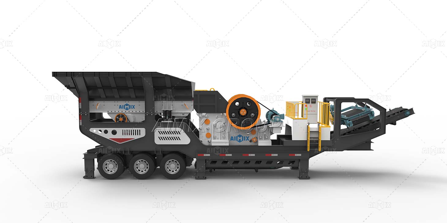 wheel mobile jaw crusher quarry