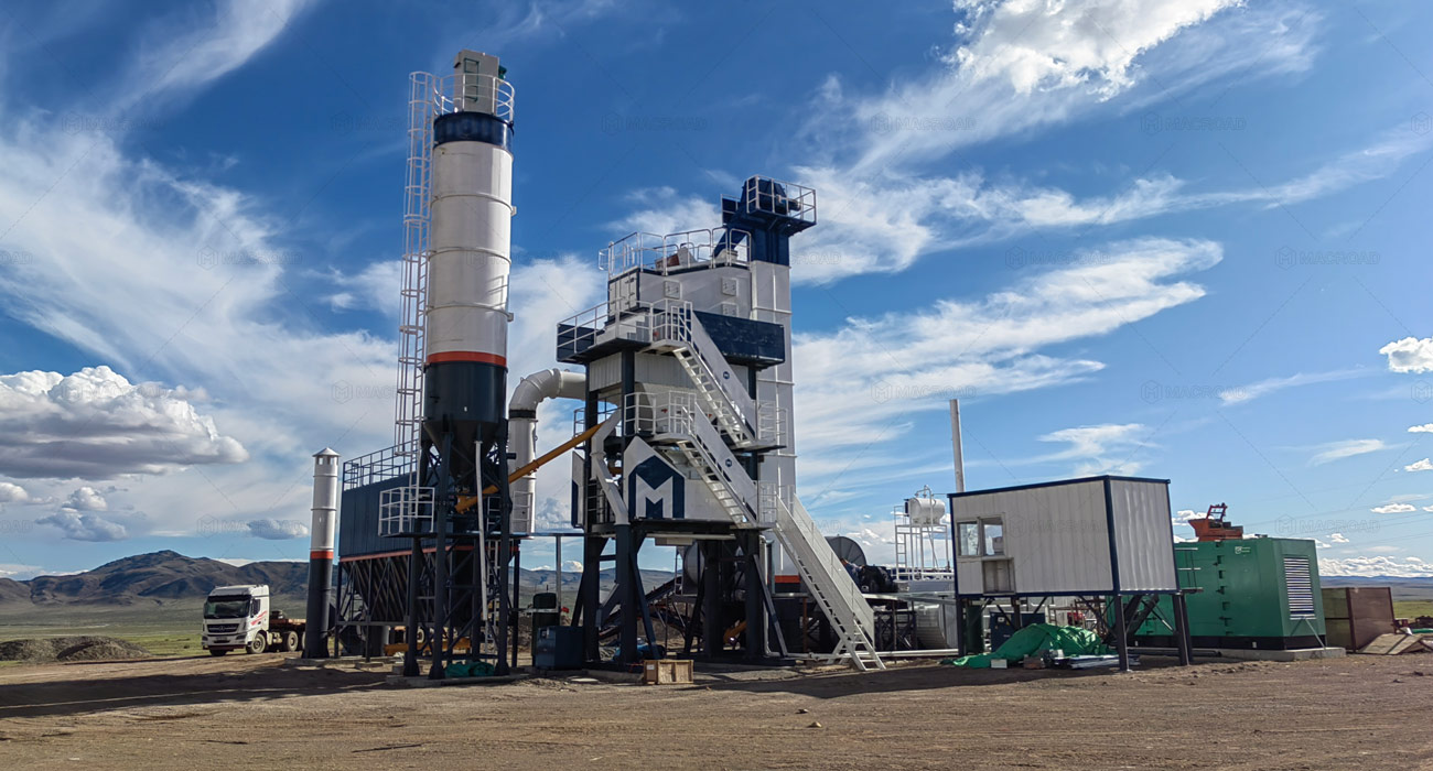 Keeping the Heat in the Cold — ALQ80 stationary asphalt plants in Mongolia