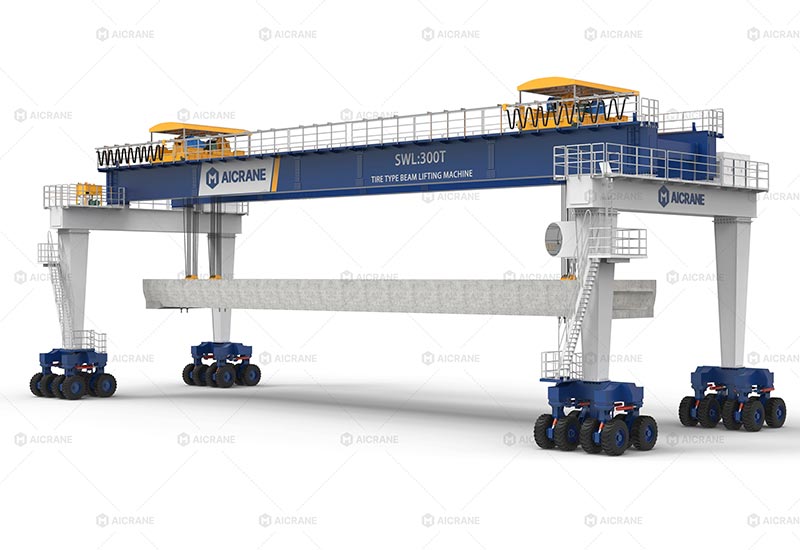 large mobile gantry crane for concrete structure handling