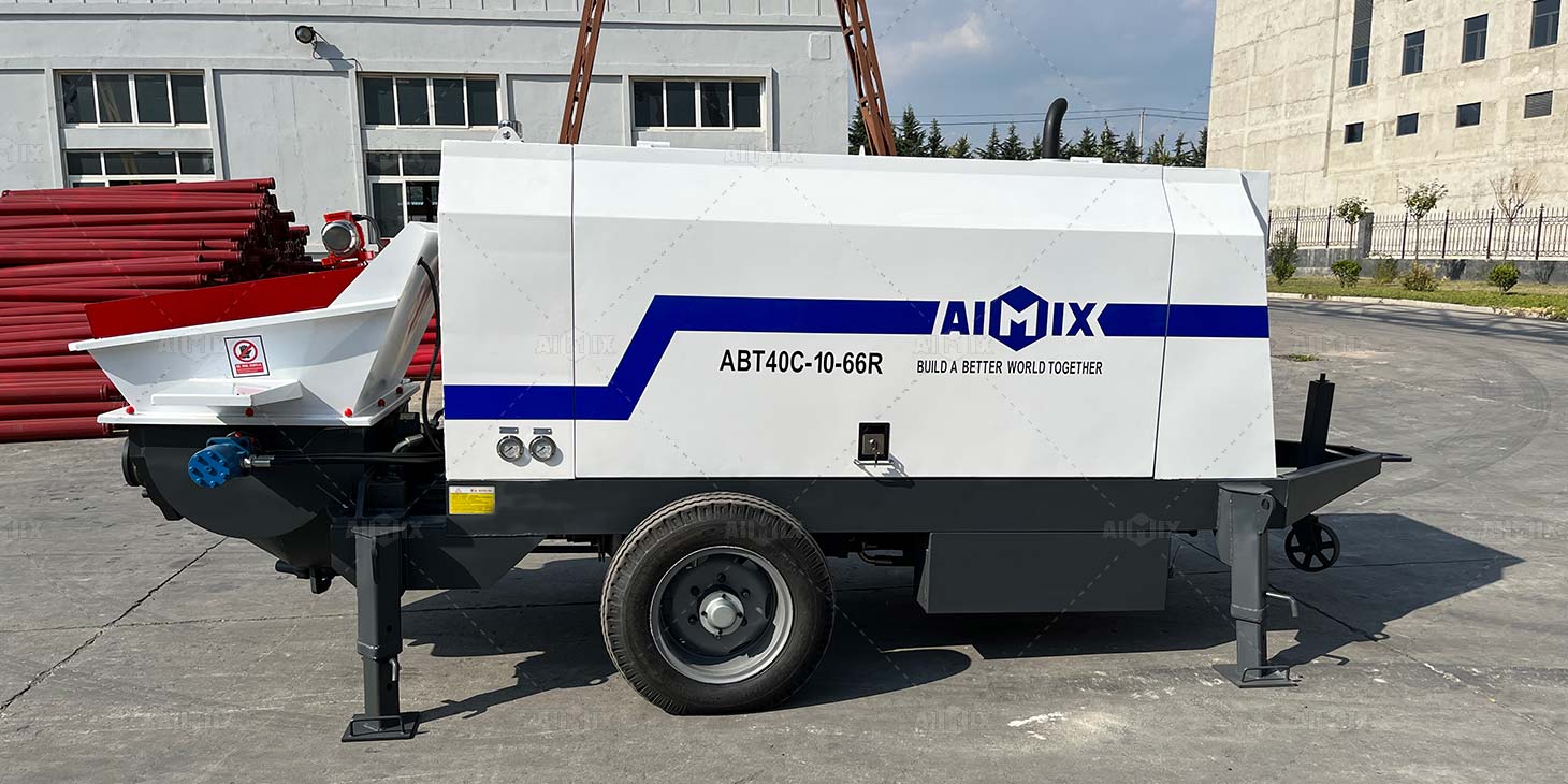 дизельный стационарный бетононасос aimix